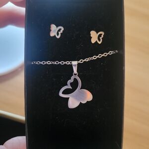🌹Buy 1 Get 1 Free🌹Elegant Stainless Steel  Butterfly Jewelry Set